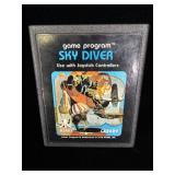 Vintage Atari Sky Diver game cartridge
