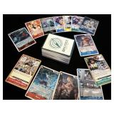 Stack of One Piece trading cards