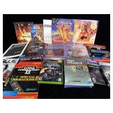 Gaming manual lot with empty game cases