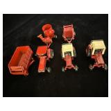 collection of vintage 1/64 scale die-cast red