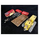 collection of vintage die-cast toy vehicles and