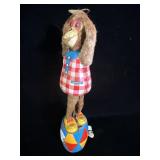 vintage mechanical wind-up toy, resembling a