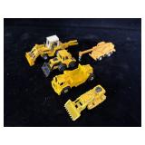 collection of vintage yellow die-cast toy