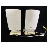 pair of vintage Cyber Acoustics Computer Speakers