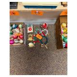 Lot of vintage Christmas decorations