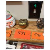 Vintage Brass Apple