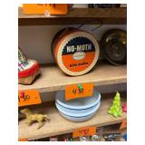 Vintage No Moth hanging tin