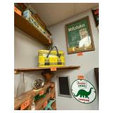 Vintage metal picnic basket