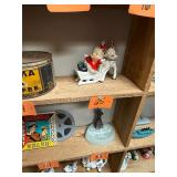 Vintage rare spaghetti trimmed Santa