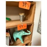 Vintage pewter toothpick holder