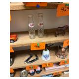 Pair of vintage glass Pepsi S+P shakers