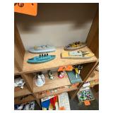 Lot of 4 vintage wooden boats