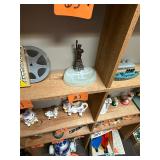 Vintage marble & brass Statue of Liberty dish