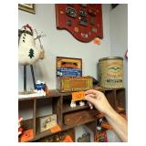 Antique metal Cigar box