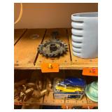 Antique cast iron candle holder