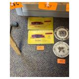 Pair of vintage Scottdale Bank money bags