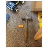 Vintage 2 headed rubber mallet / auto body hammer