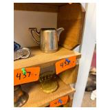 Vintage pewter creamer