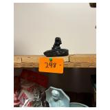 Vintage hand carved wood cocker spaniel