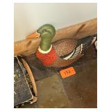 Vintage mallard duck pillow / toy