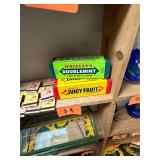 Pair of vintage metal chewing gum tins