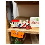 Vintage metal HO engine / working