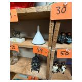 Antique porcelain enamel funnel