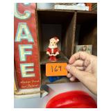 Vintage unused Gurley Santa candle / with label
