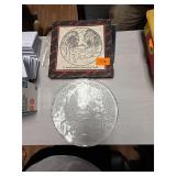 Vintage LE Smith Crystal Deer plate / original box