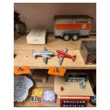 Pair of vintage tootsietoy metal planes