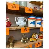 Vintage double handled marano glass creamer