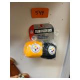 Vintage NOS Unopened Steeler Fuzzy Dice