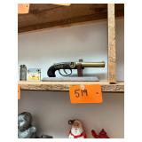 Vintage Pistol Lighter with Stand