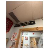 Vintage farm fresh milk + ice cream wooden sign