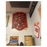 Unique vtg fireman badges belt buckle collection