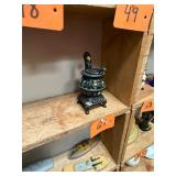 Vintage salesman sample cast iron pot belly stove