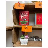 Vintage metal tobacco tin / full original product