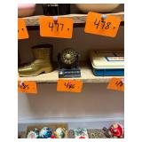 Vintage brass bingo ball pencil sharpener