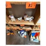 Pair of cow creamer & salt shaker / no C/C