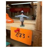 Antique Black Americana lead scarecrow