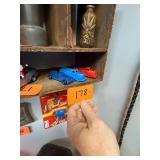 Lot of 3 vintage cars / 2 plastic, 1 metal