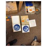 Pair of vintage porcelain plates