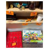 Pair of vintage metal Tootsietoy ship + airplane