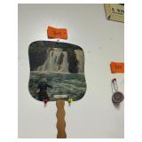 Vintage Fisherman advertising fan