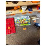 Vintage NOS unused Smurf Road Race Village Set