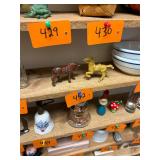 Pair of vintage horse figurines