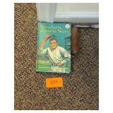 Vintage baseball hard cover book