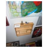 Vintage metal bell + metal duck shelf not included