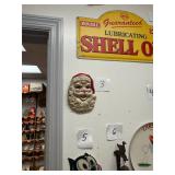 Vintage ceramic plaster Santa Claus / no C/C