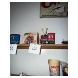 Vintage tin wind up Santa engine